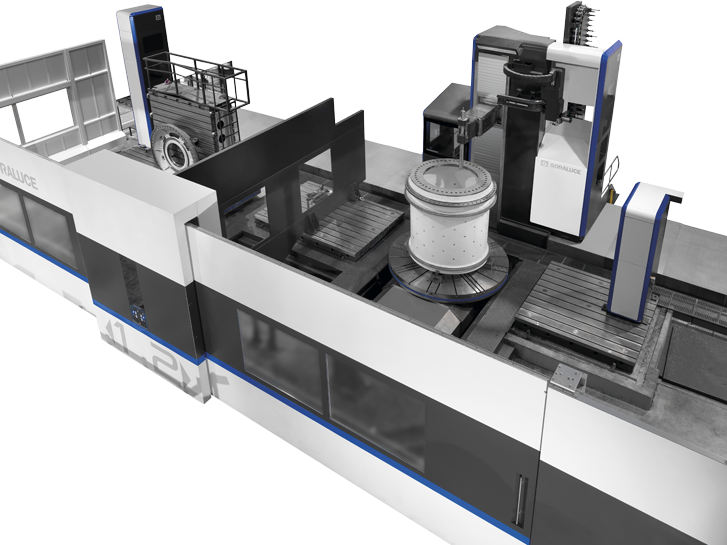 Máquina multifunción de columna móvil