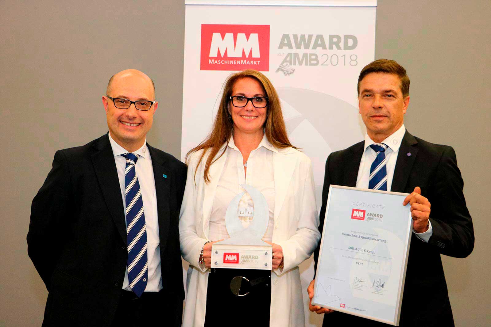 SORALUCE ha sido galardonado con el premio “MM zur AMB 2018”