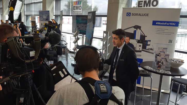 Avec le stand le plus grand de la halle de fraisage, Soraluce présentera les dernières machines, technologies et solutions en direct, des solutions qui assureront le progrès technologique de nos clients. Le message central à l’EMO d’Hannovre s